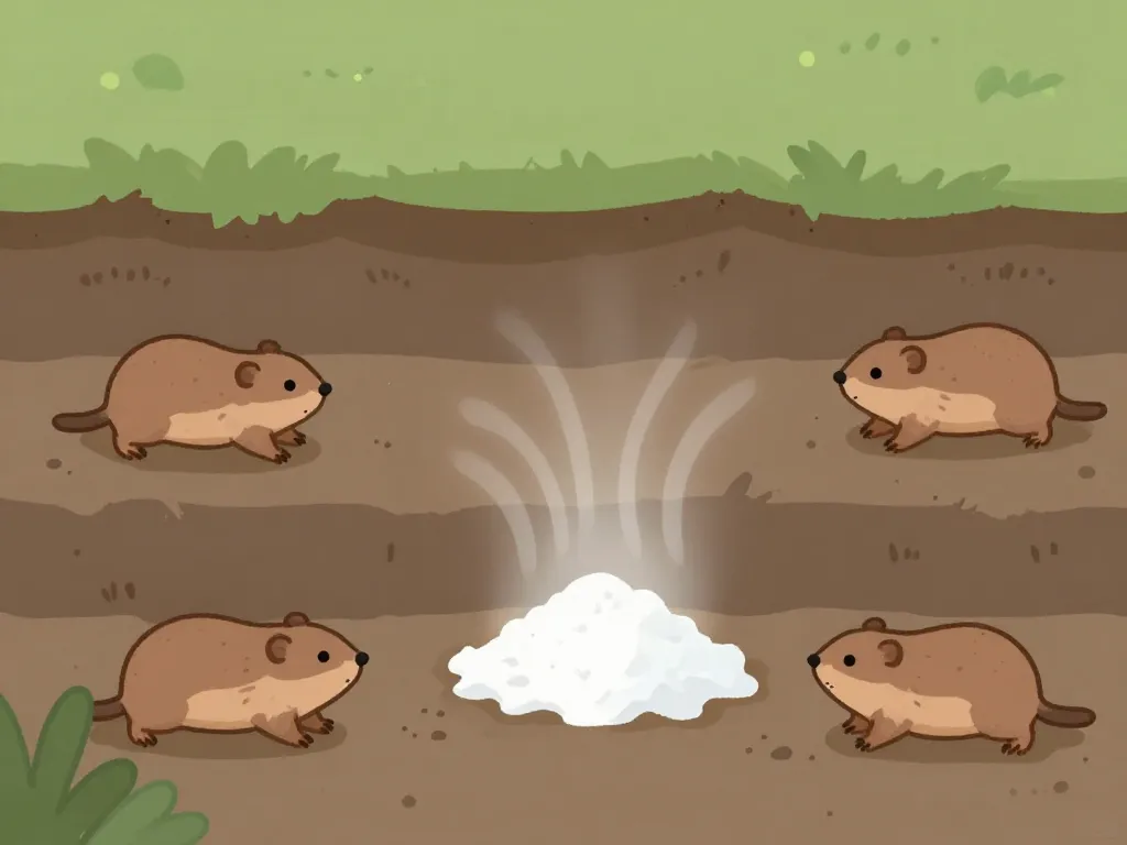 bicarbonate de soude contre les taupes action dans tunnels