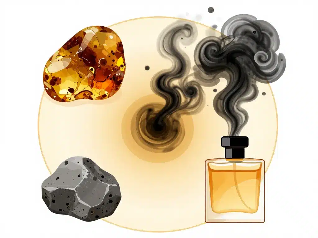 contraste amber pierre versus black amber parfum