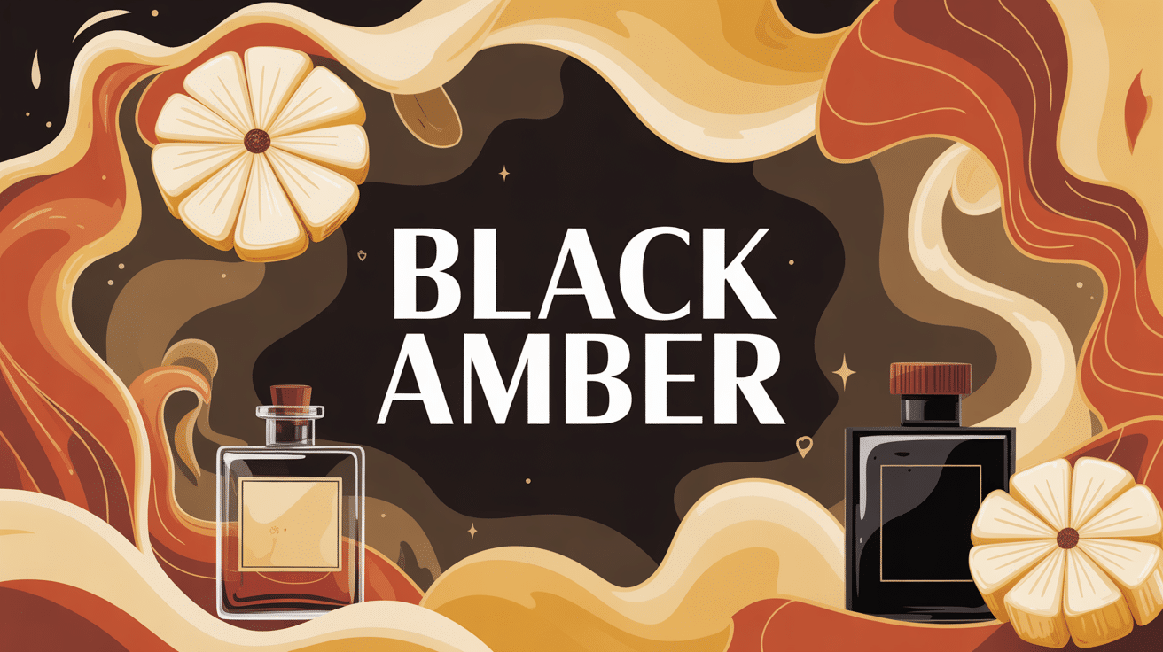 illustration black amber ambiance chaleureuse