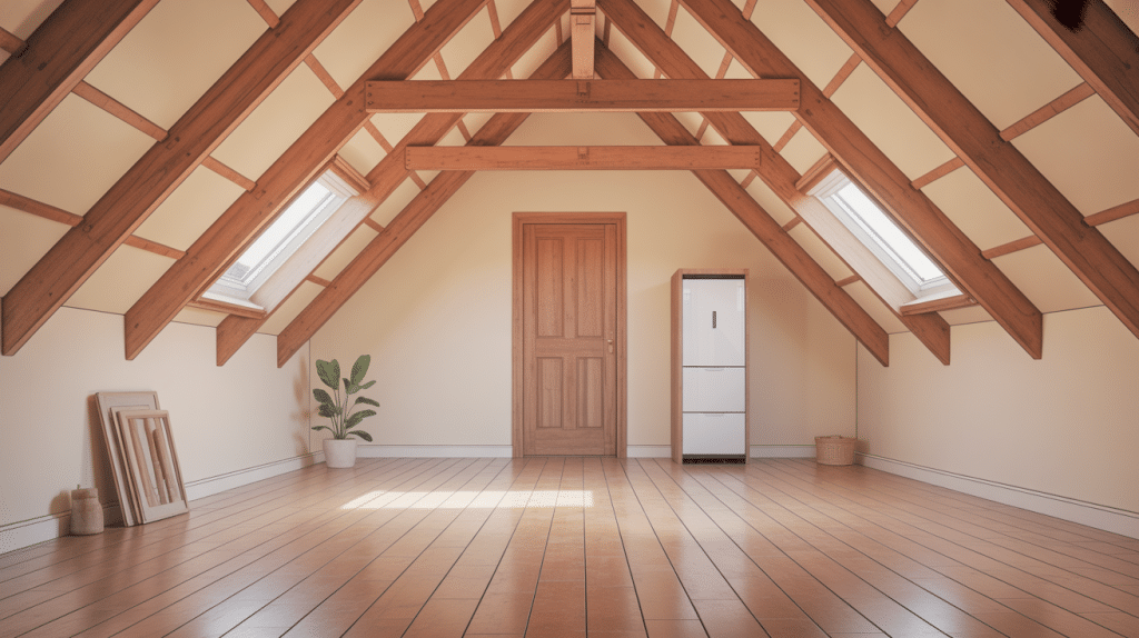 vue globale calcul fermette comble amenageable epuree