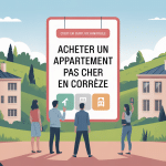 comment acheter un appartement pas cher en corrèze image paysage clé pancarte