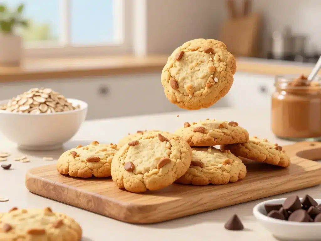 cookie protéiné recette base avec ingrédients essentiels