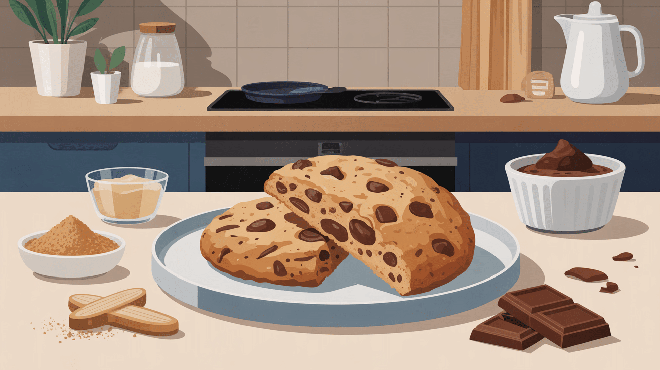 cookie protéiné recette gourmand sur table cuisine