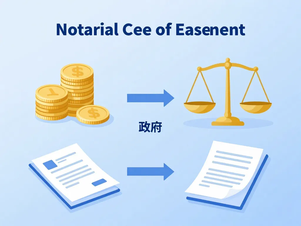 diagramme coût d'un acte notarié pour une servitude frais notaire