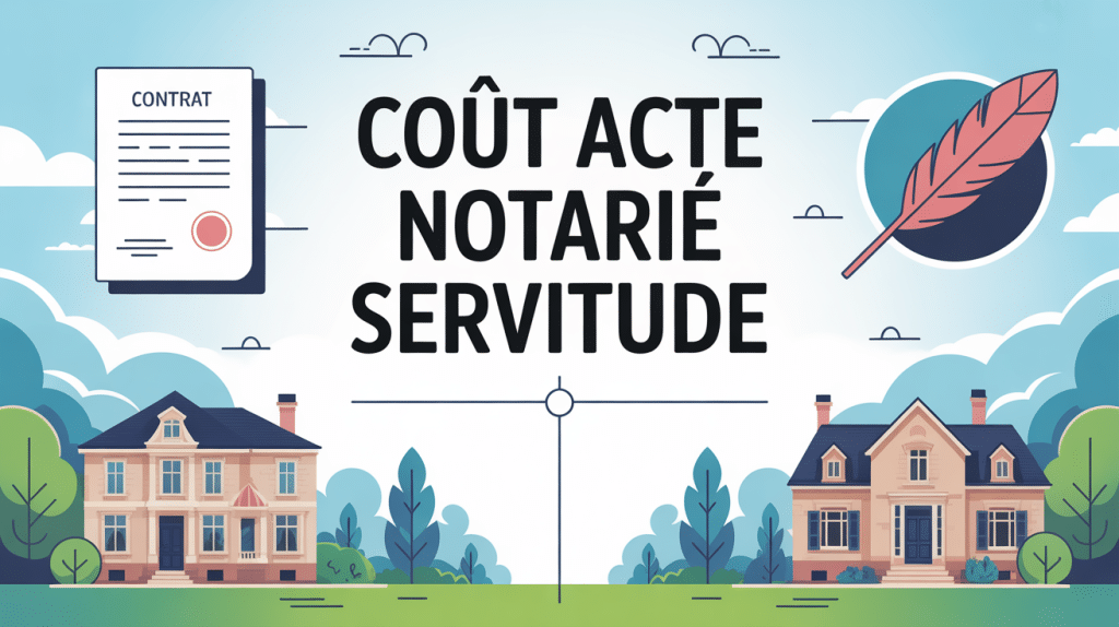 image coût d'un acte notarié pour une servitude vectorielle