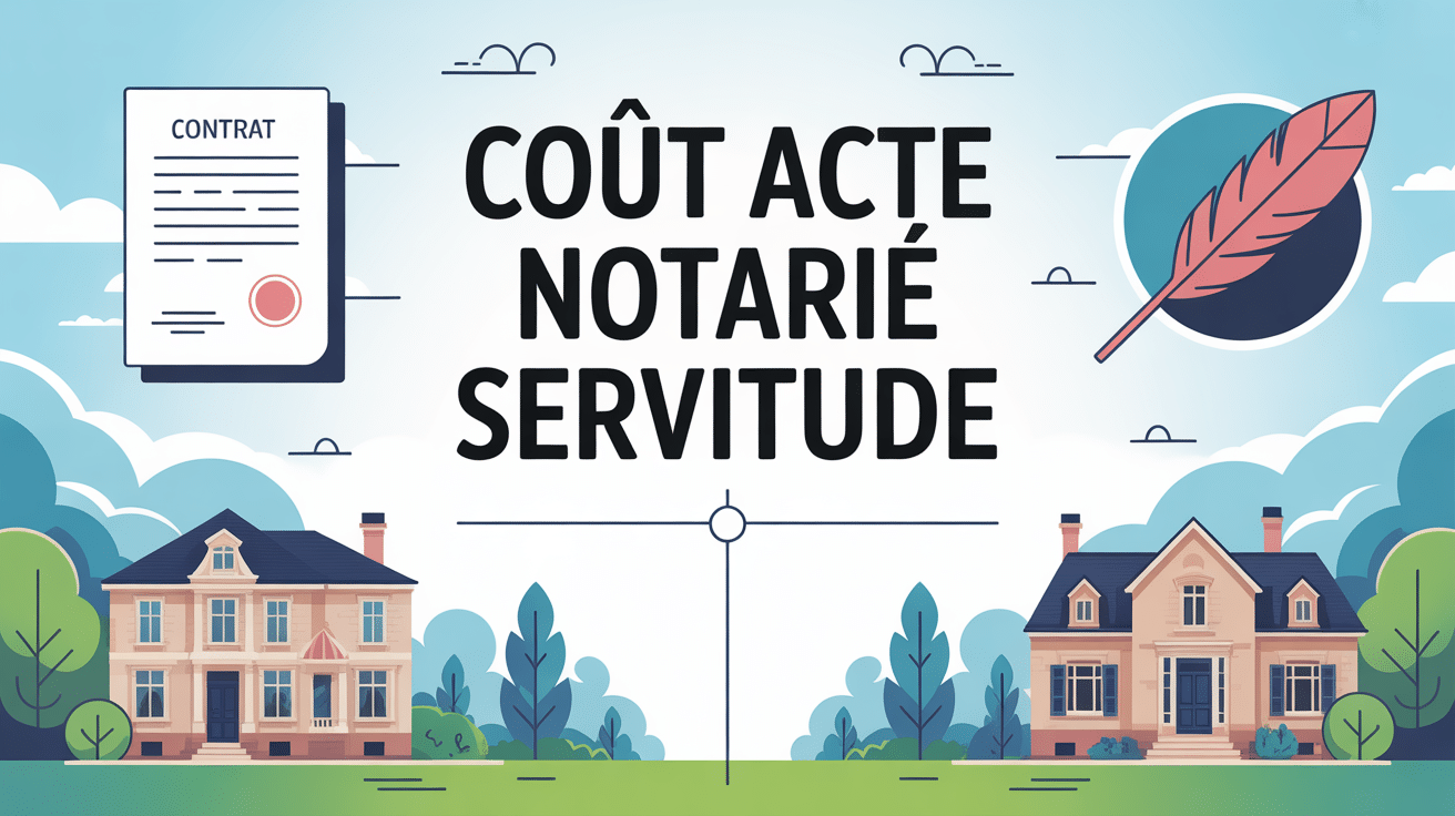image coût d'un acte notarié pour une servitude vectorielle