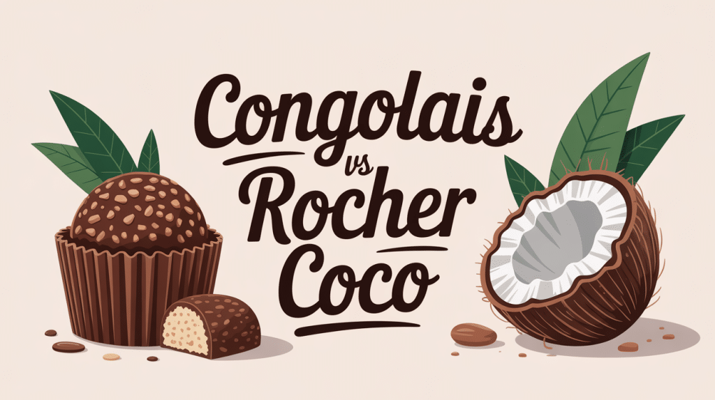Illustration centrale différence entre congolais et rocher coco