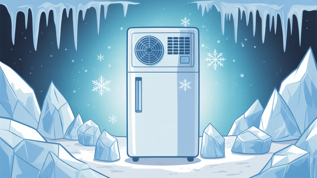 Illustration temps de refroidissement congélateur