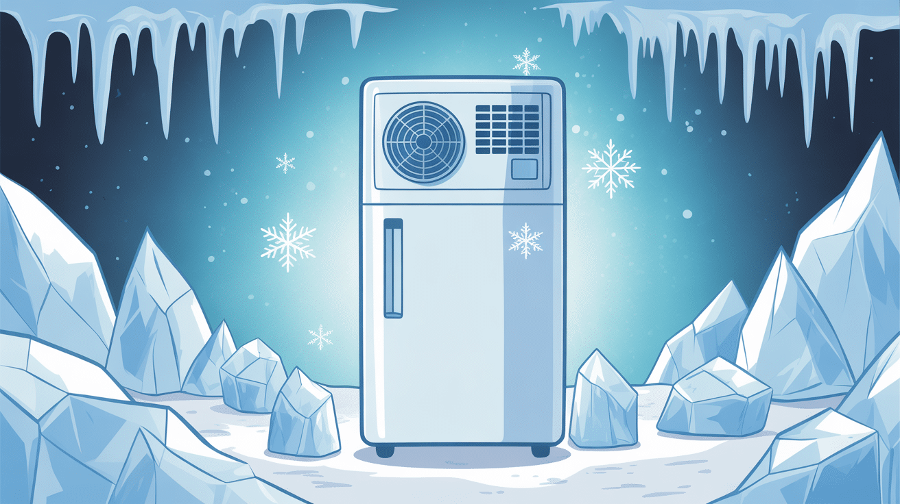 Illustration temps de refroidissement congélateur