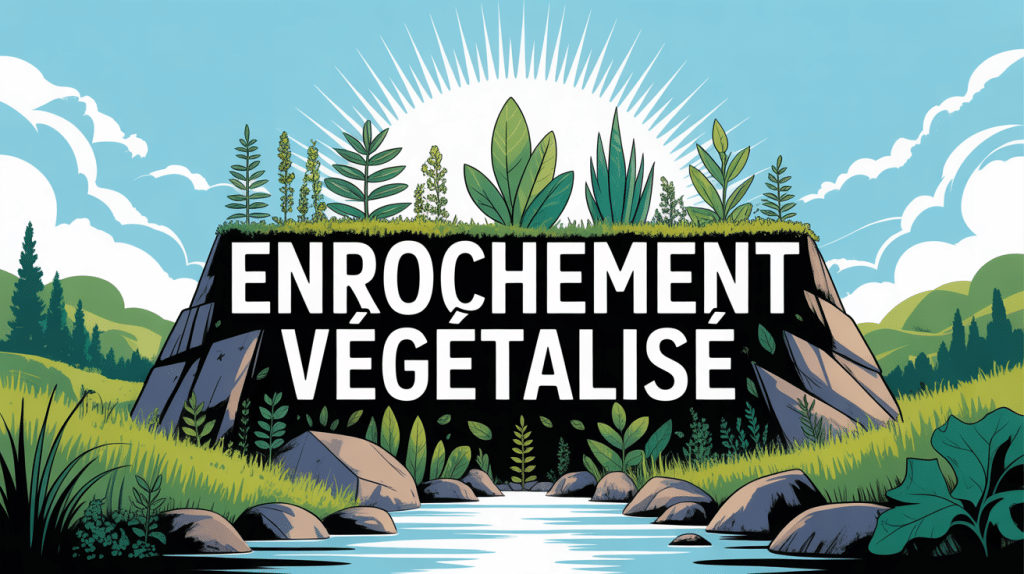 enrochement végétalisé berge pierres plantes harmonie paysagère