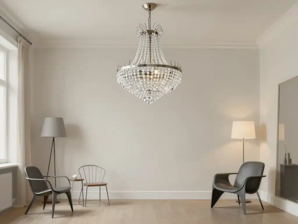 integrer lustre cristal moderne dans déco