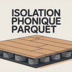 illustration isolation phonique parquet appartement