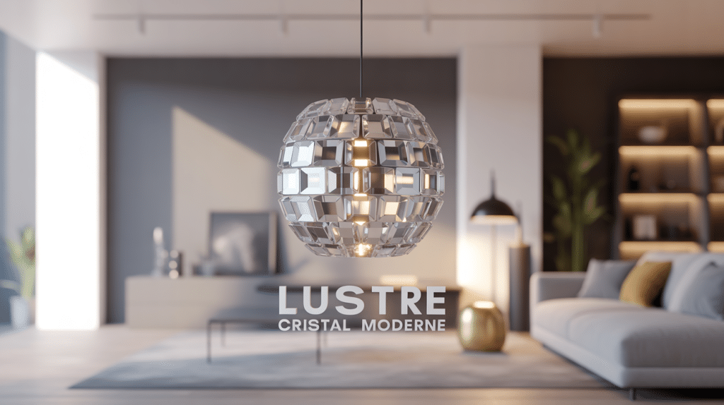 lustre cristal moderne intérieur raffiné contemporain