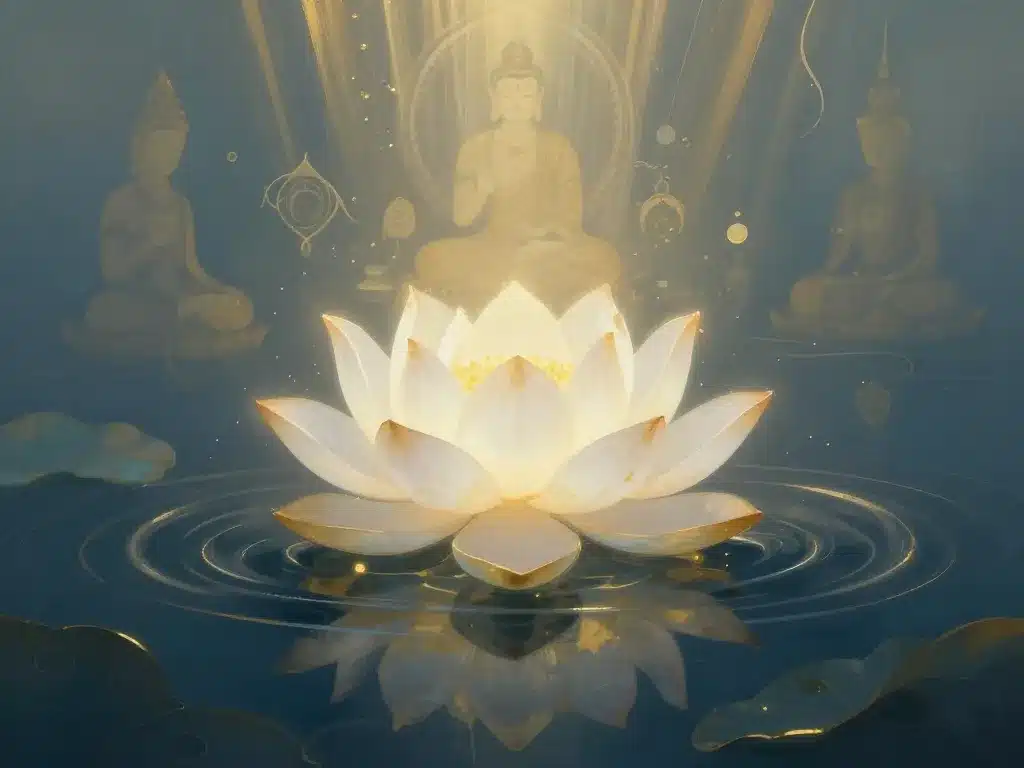 scene symbolique origine fleur de lotus