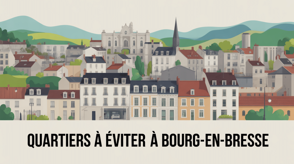 quartier à éviter bourg-en-bresse illustration urbaine