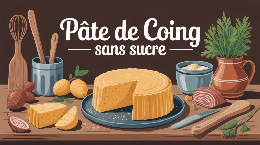 Recette pâte de coing sans sucre illustration cuisine maison