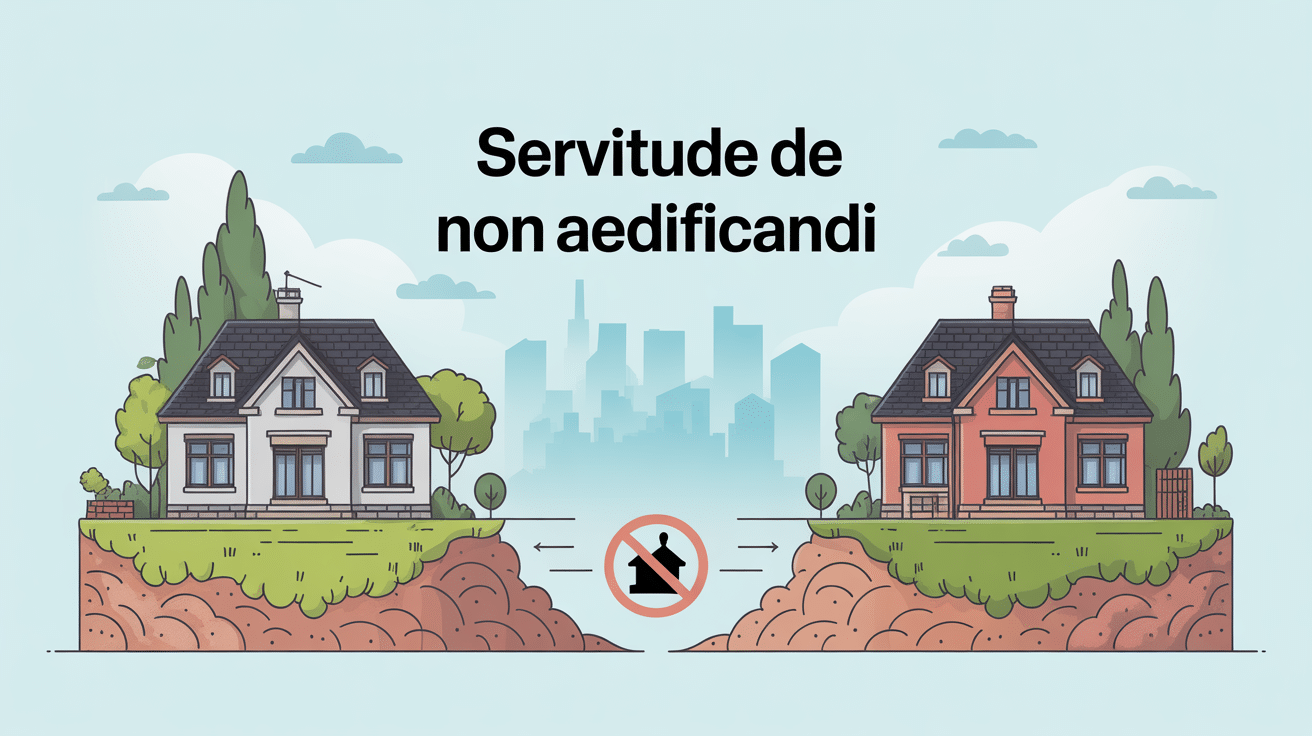 visuel explicatif servitude de non aedificandi immobilier