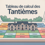 tableau calcul tantième copropriété graphique