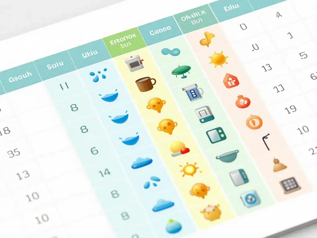 structure du tableau régularisation charges locatives gratuit