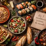 Les 5 grandes cuisines du monde sur une table