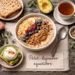 Petit dej équilibré recette porridge, avocat et œuf