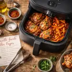 recette facile air fryer frites patates douces poulet
