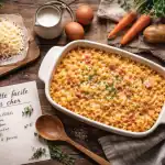 gratin de coquillettes jambon recette facile pas cher