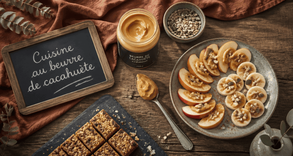 avec quoi manger du beurre de cacahuete sur table gourmande
