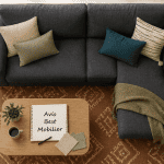 best mobilier avis canapé d’angle gris et table basse