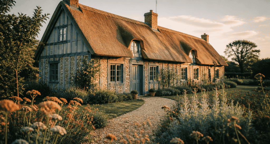 longere normandie authentique vue jardin