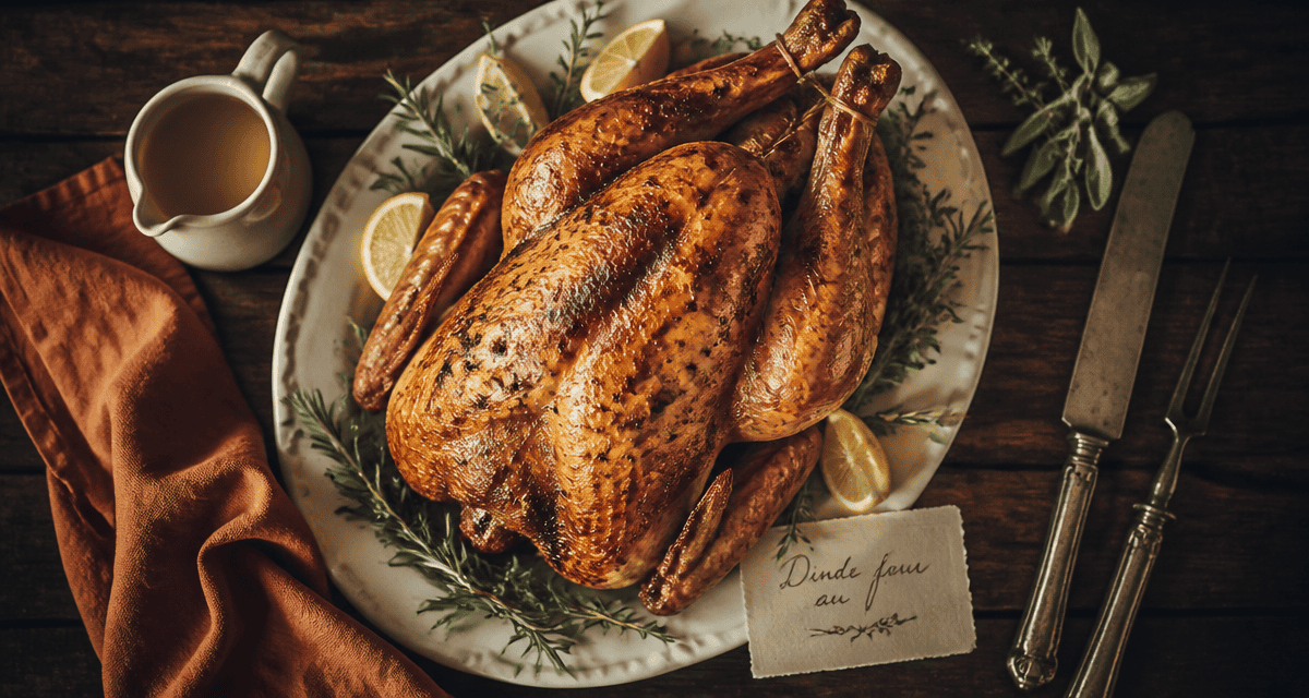 Meilleur recette de dinde au four sur plat, peau croustillante