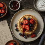 pancake peu calorique moelleux et fruits rouges