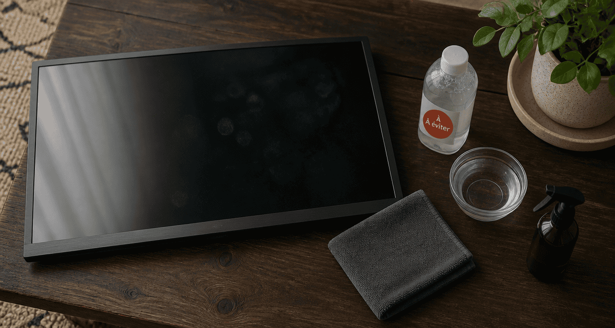 peut-on nettoyer un écran tv avec du produit à vitre chiffon microfibre alternatives