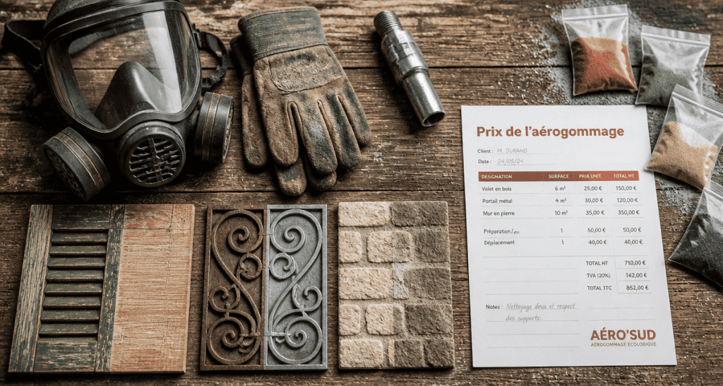 prix aerogommage au m2 outils et devis