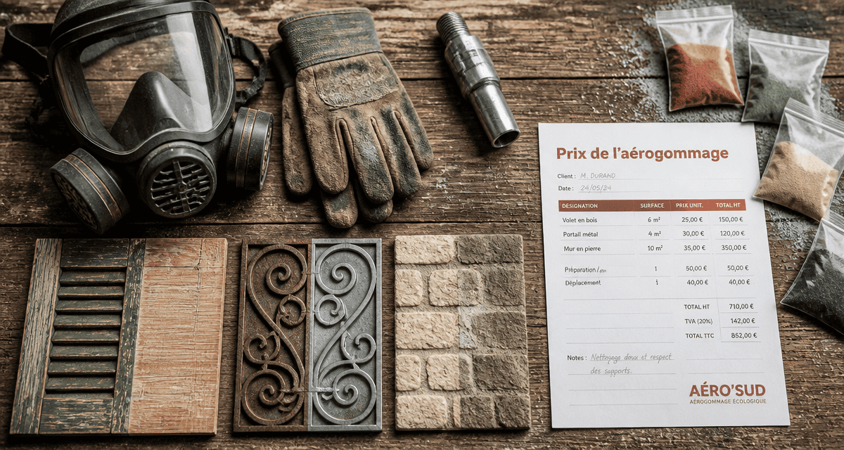 prix aerogommage au m2 outils et devis