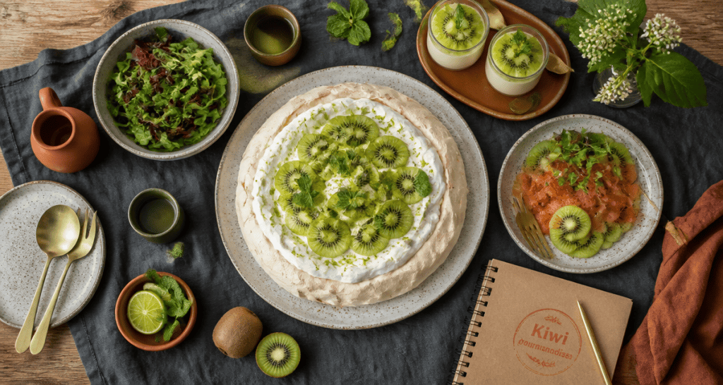 que faire avec des kiwi en cuisine, table et desserts