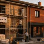 Ravalement ITE et isolation maison en travaux