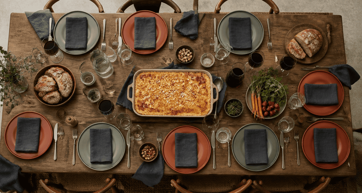recette 10 personnes table Parmentier de canard gratiné