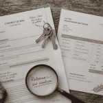 Retenue sur caution pour nettoyage, contrat, clés et facture