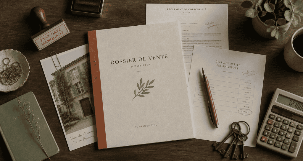 vente sans état daté documents clés bureau