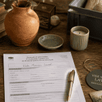 vide maison laval objets sur table