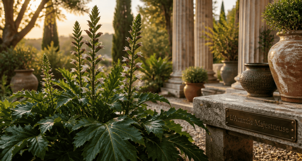 acanthe plante dans un jardin élégant