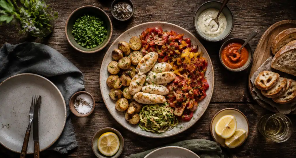 accompagnement encornets légumes méditerranéens