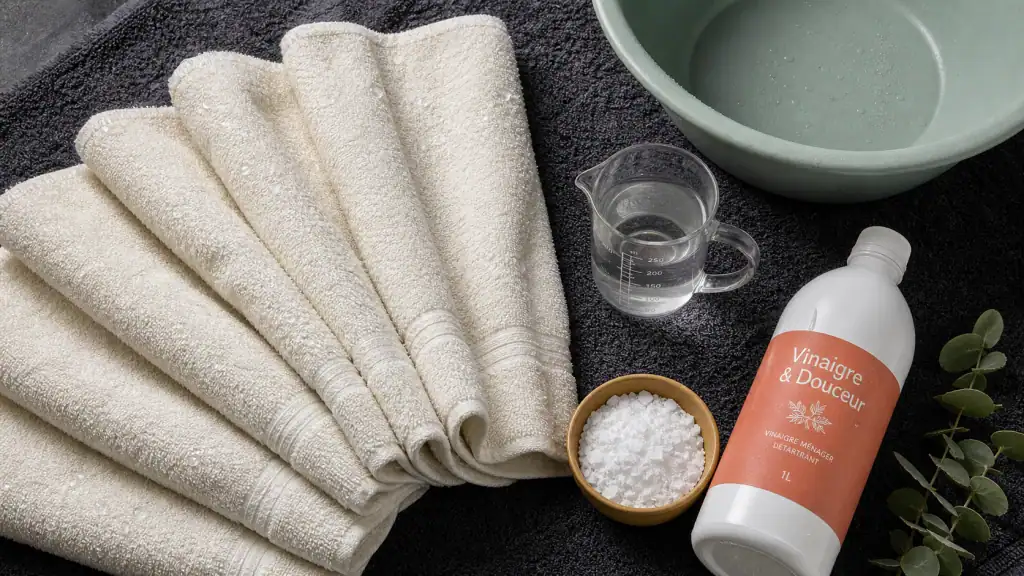 Serviettes de toilette moelleuse sans sèche-linge, éponge coton et astuces naturelles