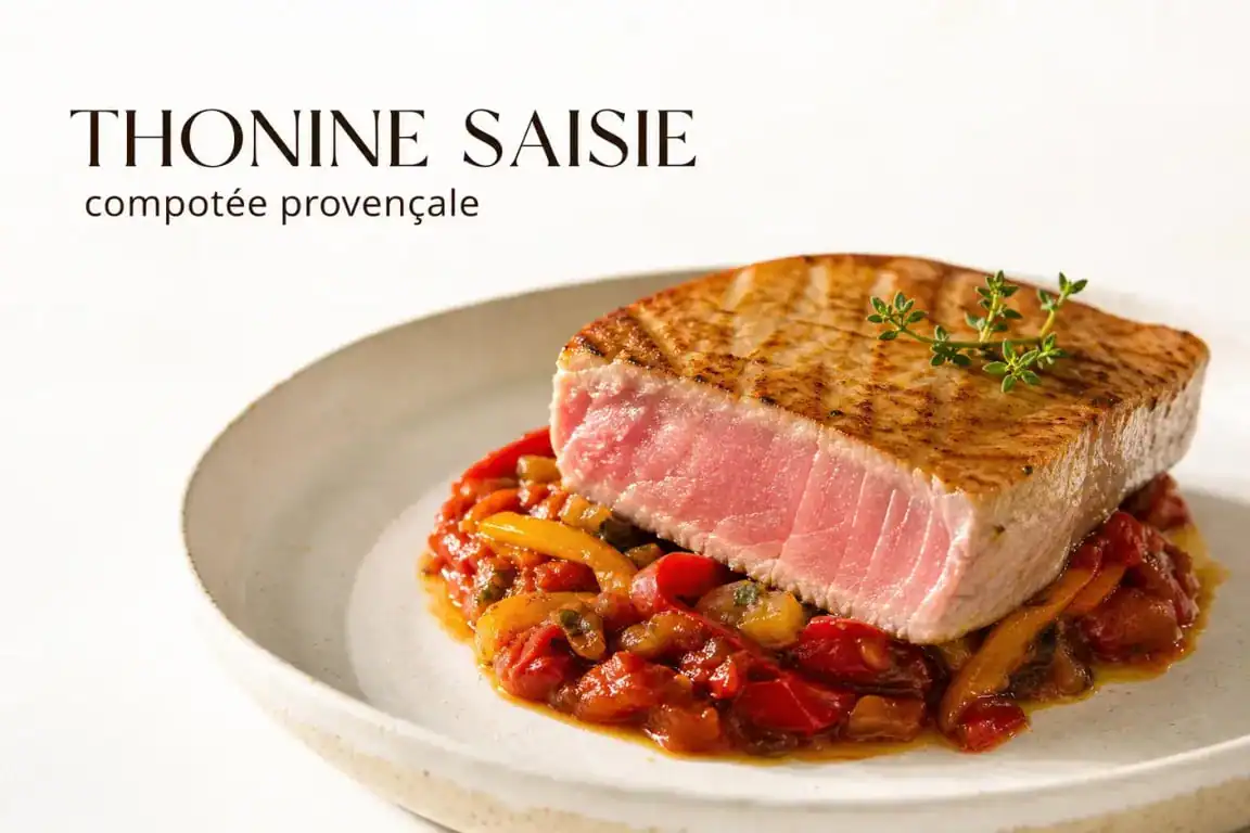 Recette de darne de thonine à la provençale avec légumes du soleil