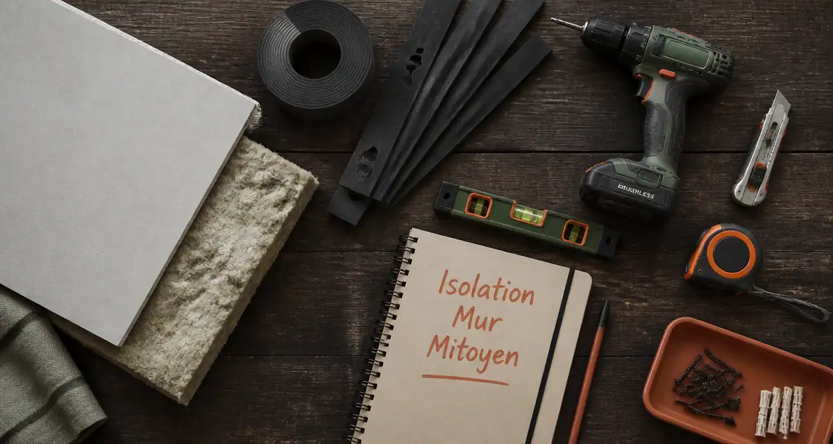 isoler phoniquement un mur mitoyen, matériaux et outils