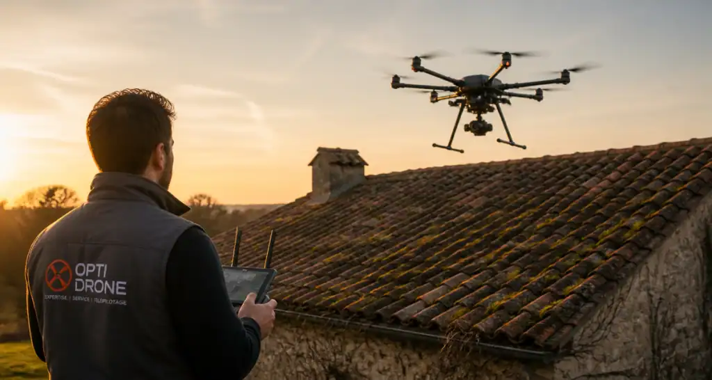 nettoyage toiture par drone avis survol toit ancien