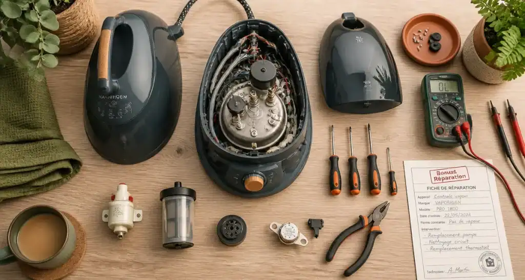 ou faire réparer sa centrale vapeur outils et pièces