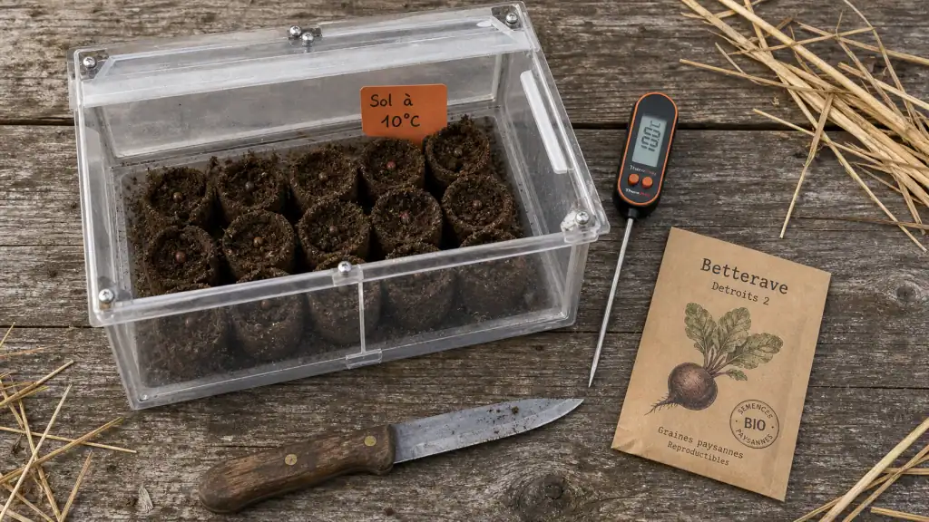 Quand planter betterave : semis au sol à 10°C