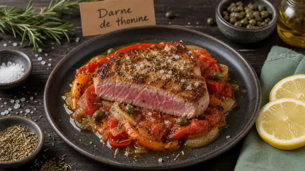 Recette thonine à la provençale : darne poêlée